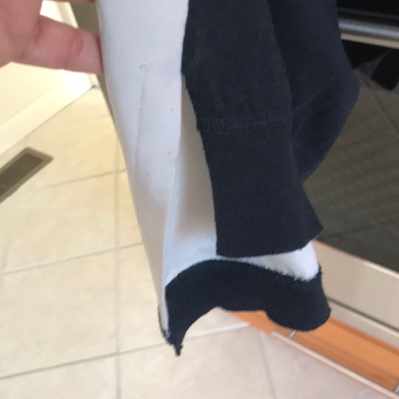 NWOT moth XS navy pale gray top - Picture 6 of 6